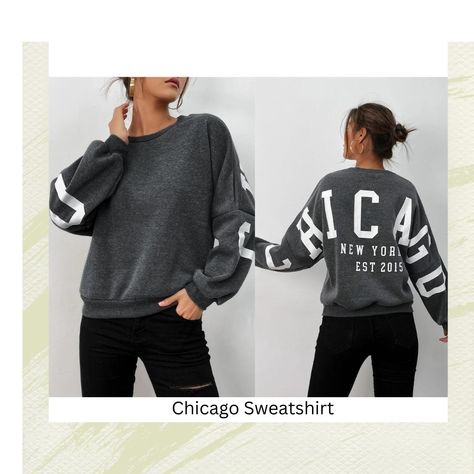 Chicago Sweatshirt Chicago Sweatshirt, Jeans Outfit, Jean Outfits, Chicago, Sweatshirts, On Instagram, Instagram, Denim Outfits