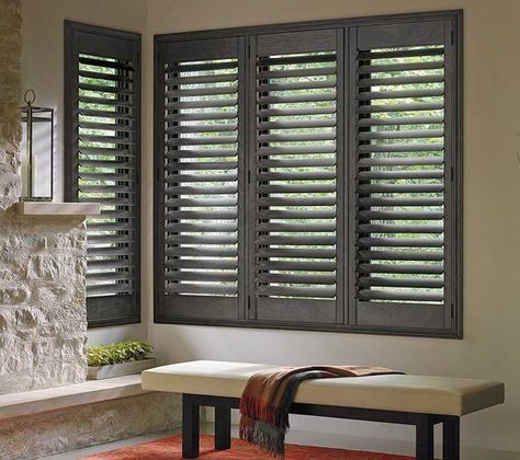 Shutter Interior Window, House Without Shutters, Shutters Interior, Curtain Alternatives, Outdoor Shutters, Curtains Pictures, Interior Window Shutters, Interior Window, Diy Shutters