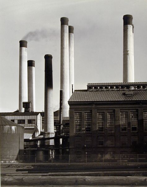 Charles Sheeler, Untitled (Electric Power Plant, New Bedf… Charles Sheeler, Charles Demuth, Bedford Massachusetts, Industrial Paintings, Industrial Architecture, San Francisco Museums, New Bedford, Industrial Photography, Best B