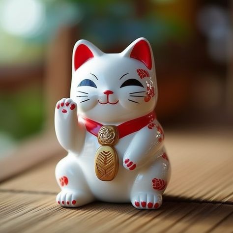 Japanese Fortune, Maneki-neko, Good Luck Cat, Chinese Cat, Beckoning Cat, Bobtail Cat, Japanese Bobtail, Tiny Buddha, Neko Cat