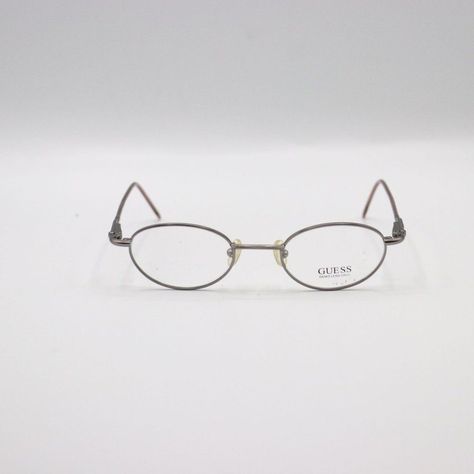 Guess Silver Oval Full Rim Vintage Unisex Eyeglasses Frame 4319125 Model Gu1025 Excellent, New Never Worn 43-19-125 Gu1205 Comes With Demo Lenses, To Be Switched Out For Prescription Lenses Shipping: Items Will Be Shipped Out Within 24 Hours Of Receiving Your Payment. (Weekends And Holidays Not Included). Disclaimer:Product Color May Slightly Vary Due To Photographic Lighting Sources Or Your Monitor Settings Purchase Comes With Black Cloth Glasses Cases Offers Welcome Us Based Ended Guess Glasses, Oval Glasses, Glasses Cases, Cute Glasses, Eye Wear Glasses, Photographic Lighting, Glasses Case, Sunglasses Vintage, Prescription Lenses