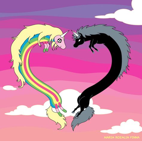 Lord Monochromicorn, Lady Rainicorn, Aesthetic Adventure, Adveture Time, Time Aesthetic, Land Of Ooo, Quotes Adventure, Art Adventure, Marshall Lee