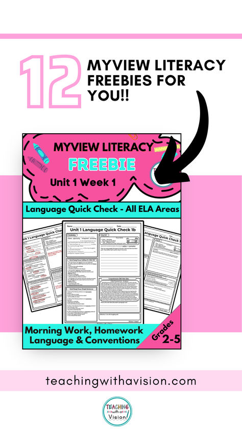 Are you searching for myView Literacy Free PDF Activities for grades 2, 3, 4 and 5? As a teacher or Homeschooling Parent, are you new to myView’s Literacy Program 📚 or have you been using it for a few years and are aimlessly searching for FREE resources to further support your students’ ELA needs? 🤔 Check them out below!! Myview Literacy, English Language Learners Activities, 5th Grade Activities, Eld Ideas, Esl Activities, Esl Resources, Literacy Programs, Teaching Teachers, English Language Learners