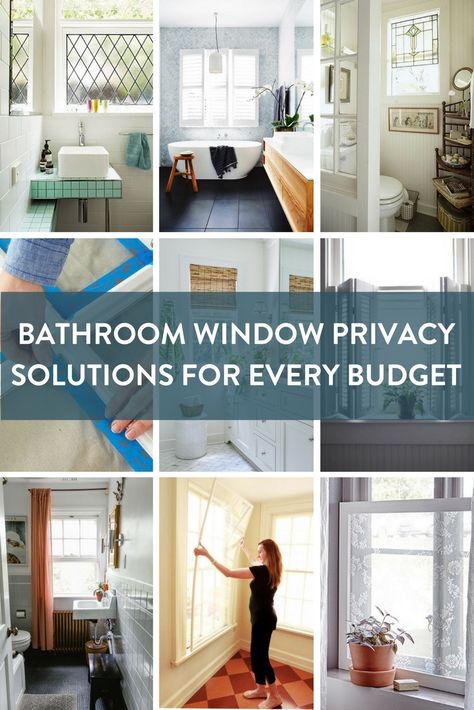 Bathroom Privacy Solutions For Every Budget Bathroom Window Privacy Screen, Shower Window Privacy Ideas, Large Bathroom Window Privacy Ideas, Shower Window Covering Waterproof, Bathroom Window Decor, Bathroom Window Ideas, Window Privacy Ideas, Window Privacy Screen, Bathroom Window Coverings