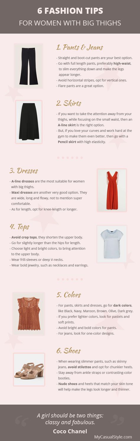 Curvy Fashion Tips, Big Hip Outfits, Fashion Tips For Women Body Shapes, Long Waisted Fashion Tips, Fashion Tips For Short Women, Jeans For Wide Hips And Thighs, Small Hips Outfit, Flattering Pants For Thick Thighs, Outfit For Big Thighs