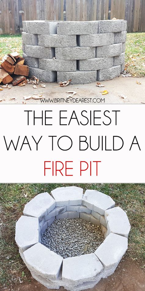 Build A Fire Pit, Cheap Fire Pit, Fire Pit Plans, Make A Fire Pit, Fire Pit Seating Area, How To Build A Fire Pit, Easy Fire Pit, To Build A Fire, Diy Outdoor Fireplace