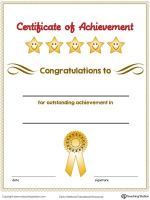 **FREE**Certificate of Achievement Award in Color. Encourage your children by giving them a certificate of achievement award and inspire them to continue to achieve. School Award Certificates, Free Printable Certificate Templates, Classroom Awards, Free Printable Certificates, Color For Kids, Certificate Of Completion Template, Certificate Of Achievement Template, Kids Awards, Free Certificate Templates