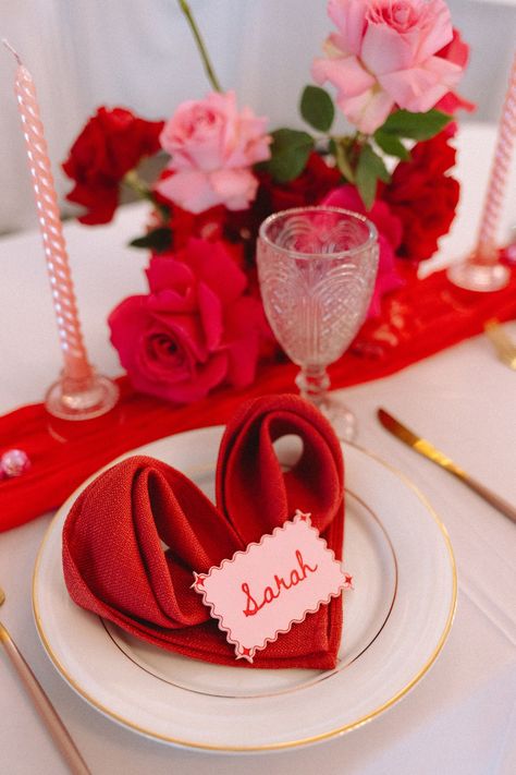 This Valentine’s Day Wedding Shoot Is Packed With Pink + Red Retro Romance Wedding Shower Photos, Brides Shower Ideas, Pink Red Bachelorette, Pink And Red Retro Wedding, Red And Pink Dinner Party, Valentine Wedding Theme, Valentine’s Day Engagement Party, Vintage Valentine Wedding, Red Pink Wedding Color Schemes