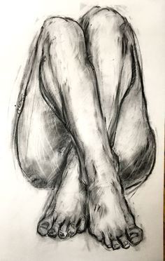 Charcoal Anatomy Drawing, Human Form Sketches, Charcoal Body Drawing, Figure Drawing Reference Poses Sketch, Body Charcoal Drawing, Rough Sketches People, Nude Drawing References Female Pose, Nude Anatomy Drawing, Life Study Drawing