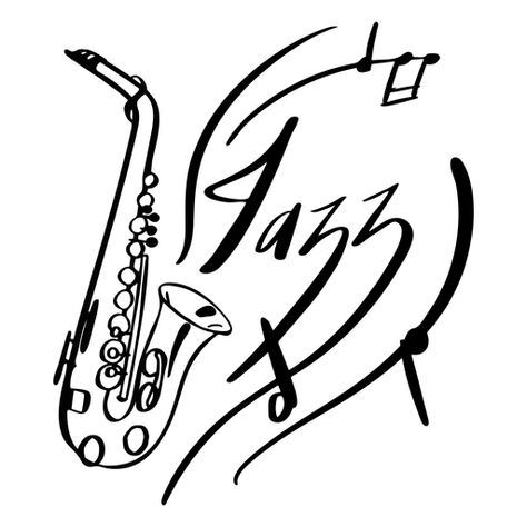 Saxophone jazz symbol black #AD , #AFFILIATE, #Ad, #jazz, #symbol, #black, #Saxophone Jazz Symbols, Jazz Tattoo Ideas, Jazz Tattoo, Black Saxophone, Inspiration Draw, The Jazz Age, Black Png, Music Signs, Music Symbols