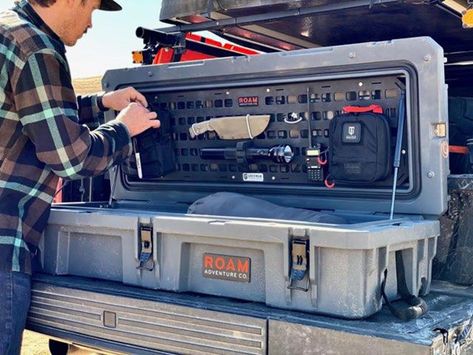 Mobil Off Road, Teardrop Camping, Molle Panel, Truck Bed Storage, Tactical Truck, Overland Gear, Truck Storage, Tactical Gear Loadout, Truck Camping