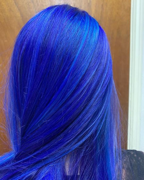 Vibrant Blue Hair Color, Lavender Blue Hair, Neon Blue Hair, Vibrant Blue Hair, Blue Pink Hair, Electric Blue Hair, Blue Hair Dark, Bright Blue Hair, Blue Wigs