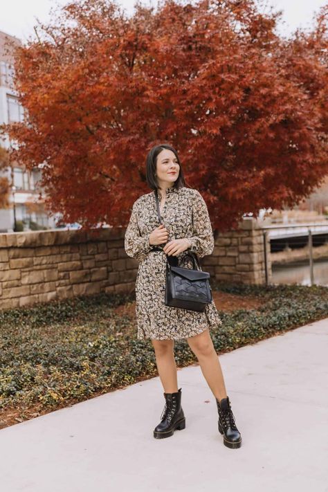 Dresses To Wear With Dr Martens | an indigo day - Lifestyle Blog Dresses And Dr Martens Outfit, Dr Martens With Dress Outfits, Leona Dr Martens Outfit, Dresses With Dr Martens, Combat Boots And Dress Outfit, Docs And Dresses Outfit, Dresses With Doc Martens, Dr Martens With Dress, Dr Martens Outfit Plus Size