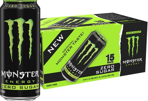 Coupon available! Monster Zero, Sugar Free Energy Drinks, Mental Performance, Orange Dreamsicle, Original Monster, Coffee Energy, Energy Shots, Monster Energy Drink, Glass Sink