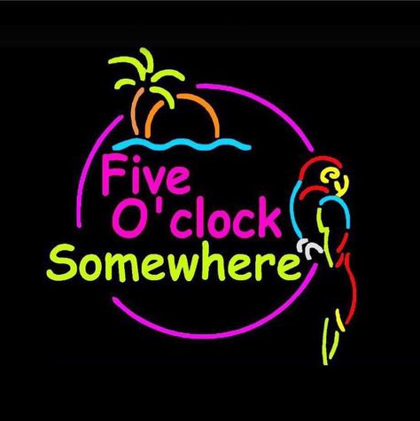 5 Oclock Somewhere, 5 Oclock, 5 O Clock Somewhere, 5 O Clock, Pumpkin Decorating, O Clock, Art Stuff, Free Svg, Neon Signs