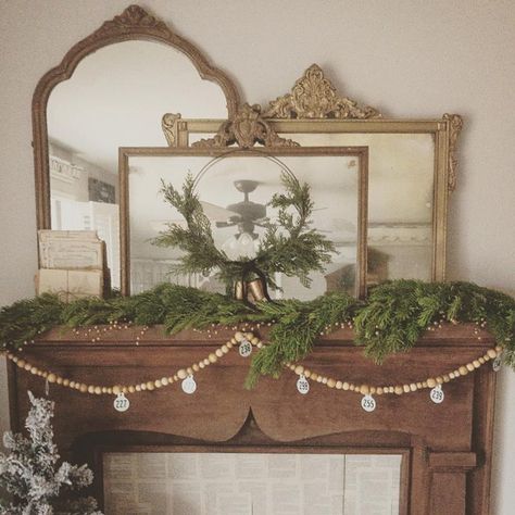 Faux Garland, Christmas Mantel Decor, Pine Garland, Green Garland, Christmas Mantel, Christmas Mantel Decorations, Pine Branch, Mantel Decor, Bhldn Weddings