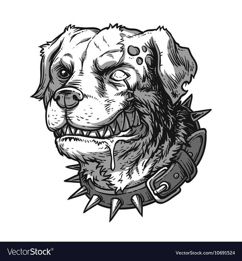 Dog Skull Tattoo, Dog Photo Ideas, Zombie Dog, Cartoon Dog Drawing, Dog Face Drawing, Dog Illustration Art, Dog Skull, Horror Drawing, Dog Sketch