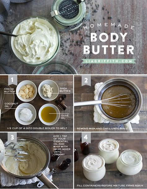 Homemade Whipped Body Butter, Joululahjat Diy, Săpunuri Handmade, Homemade Body Butter, Diy Body Butter, Body Butters Recipe, Body Cleansing, Diy Body Scrub, Homemade Lotion