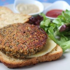 Lentil Sprouts Recipes, Lentil Burgers Vegan, Sprouted Lentils, Lentil Burger, Sprouted Seeds, Lentil Patties, Veggie Burger Patties, Lentils Vegan, Vegan Patties