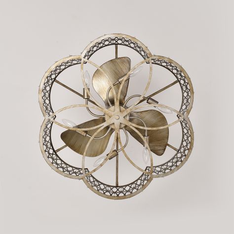 Chandelier Ceiling Fans, Elegant Ceiling Fan, Fandelier Ceiling Fan, Decorative Ceiling Fans, Angled Ceilings, Mediterranean House, Gold Bed, Interior Design Elements, Room Remodel