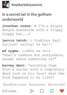 Jervis Tetch X Jonathan Crane, Gotham Jonathan Crane, Jonathan Crane Gotham, Gotham Rogues Funny, Dc Scarecrow, My Friend Group, Dr Jonathan Crane, Batfam Textposts, Gotham Rogues