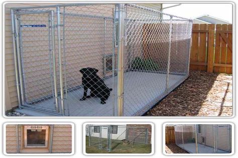 Build A Dog Kennel, Dog Run Fence, Chain Link Dog Kennel, Building A Dog Kennel, Cheap Dog Kennels, Luxury Dog Kennels, Toilet Ideas, Dog Kennel Designs, Dog Kennel Cover