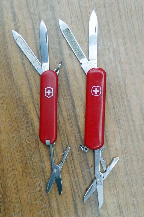 Wenger Vs Victorinox Swiss Knife, Army Knife, Swiss Army Knife, Swiss Army, 100 Years, A Table