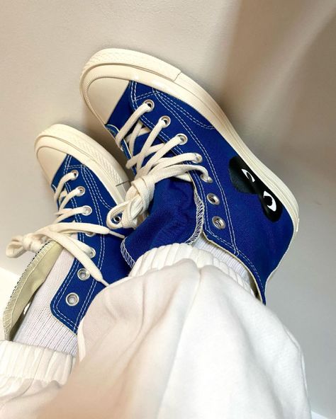 #cdgconverse hashtag on Instagram • Photos and Videos Comme Des Garcons Converse Outfit, Garcons Converse Outfit, Converse Bleu, Converse Cdg, Comme Des Garcons Shoes, Converse X Comme Des Garcons, Cdg Converse, Converse Comme Des Garcons, Comme Des Garcons Converse