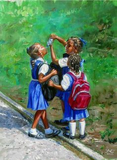 Black Art Jamaican Art, Afrique Art, Caribbean Art, Black Art Painting, Afrocentric Art, Black Artwork, Black Art Pictures, Black Love Art, School Uniforms