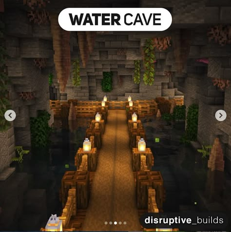 Minecraft Cave Base Interior, Minecraft Railway Ideas Underground, Underground Builds Minecraft, Minecraft Underground Ideas, Underground Base Minecraft Ideas, Minecraft Cave Building Ideas, Cave Design Minecraft, Underground Village Minecraft, Cave Houses Minecraft