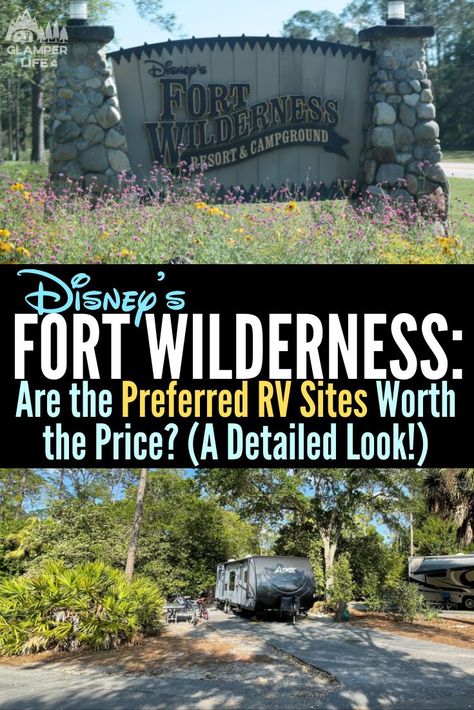 Camping At Disney, Disney Fort Wilderness Campground, Fort Wilderness Campground, Campsite Decorating, Fort Wilderness Disney, Disney Camping, Rv Campsite, Disney 2023, Fort Wilderness