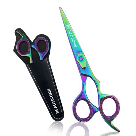 PRICES MAY VARY. Premium Quality: Our Barber scissors are manufactured with High-Quality stainless steel and smooth cutting-edge lines which make the scissors sharp. Our Hair Cutting Scissors are made of premium steel with high soundness so that the scissor won't harm your hair. Moreover, this scissor is ideally suited for cutting wet or dry hair. Ease of Use & Comfort: Designed for user-friendly handling, suitable for both beginners and professionals for smooth, controlled cuts. Ergonomically d Hair Shears, Barber Scissors, Hairdressing Scissors, Hair Scissors, Hair Cuts, Long Lasting, Stainless Steel, For Men, Hair