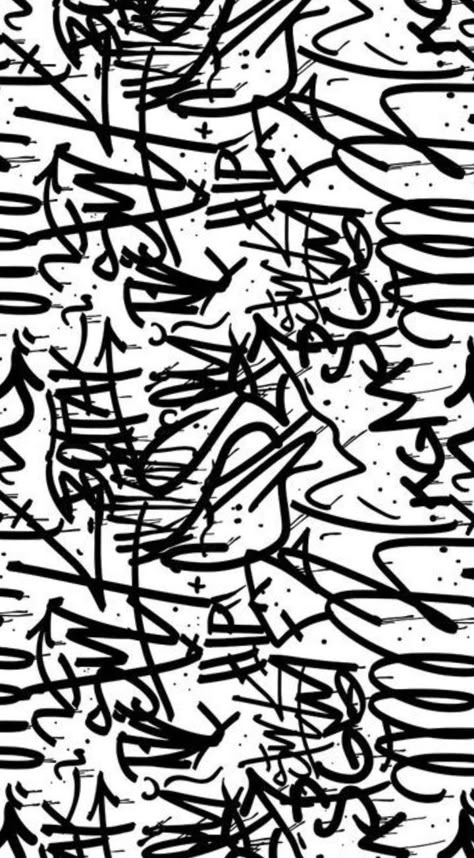 Scribble Background, Graffiti Texture, Black White Graffiti, Graphic Graffiti, Black And White Graffiti, White Graffiti, Graffiti Pattern, Doodle Background, Maori Tattoo Designs