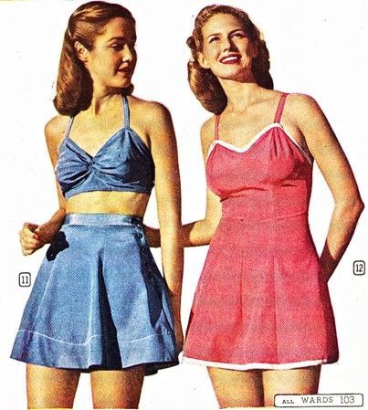 50s Summer Fashion, 60s Summer Fashion, 70s Magazine, Americana Coquette, Vintage Old Money, Vintage Beachwear, Wwii Fashion, 1940s Women, 1940s Hairstyles