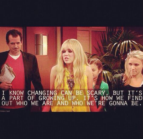 Hannah Montana quote stop hating on miley she grew up get over it! people change. Miley will always be a role model bc of her role on Hannah Montana it taught me to face my fears not run away from them and to follow my dream #SMILER FOREVER Hannah Montana Senior Quotes, Hannah Montana Quotes, Montana Quotes, Hannah Montana Outfits, Face My Fears, Smiley Miley, Louise Follain, Hannah Montana Forever, 2000s Tv Shows