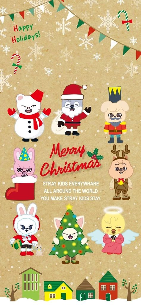 Christmas Skzoo Wallpaper, Skzoo Christmas Wallpaper, Stray Kids Merry Christmas, Stray Kids Wallpaper Christmas, Skz Christmas Wallpaper, Stray Kids Christmas Wallpaper, Christmas Stray Kids, Skzoo Christmas, Skz Christmas