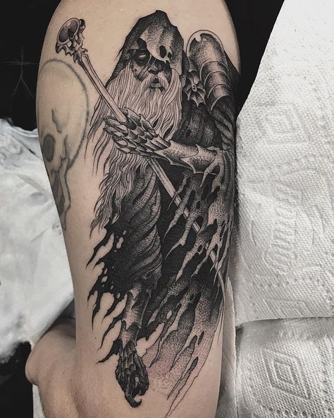 CHRISTOPHER JADE Wizard Tattoo, 2 Tattoo, Medieval Tattoo, Evil Tattoos, Manga Tattoo, Wicked Tattoos, Witch Tattoo, Fantasy Tattoos, Warrior Tattoos