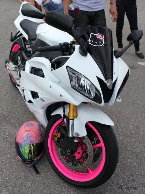 White and pink r6 : Yamaha R6 : R6 Forum R6 Yamaha, Pink Motorcycle, Womens Motorcycle Helmets, Big Girl Toys, Custom Motorcycle Helmets, Custom Sport Bikes, Yamaha Bikes, Pink Bike, Contest Rules