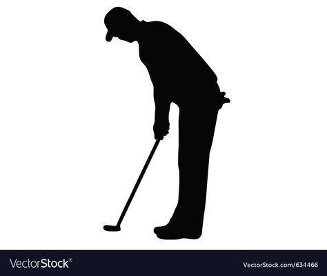 Golfer Silhouette, Golf Putters, Silhouette Svg, Transparent Png, Card Craft, High Res, Png Images, Adobe Illustrator, Tattoo Ideas