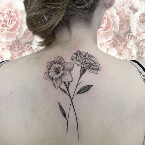 Realism Daffodil Tattoo, Marigold And Narcissus Tattoo, Marigold And Daffodil Flower Tattoo, Carnation And Daffodil Flower Tattoo, Black And White Daffodil Tattoo, Carnation And Narcissus Tattoo, Daffodil And Carnation Tattoo, Daffodil Tattoo Black And White, Daffodil Poppy Tattoo