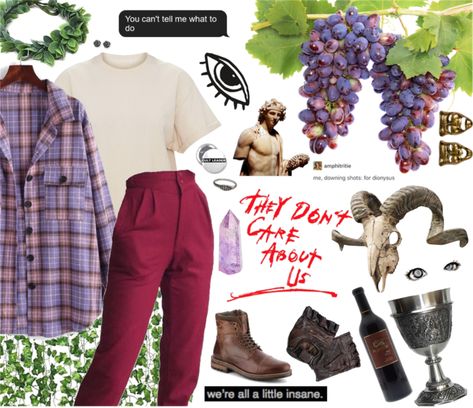 Dionysus Inspired Outfit, Daughter Of Dionysus Aesthetic, Dionysus Outfit, Cult Of Dionysus, Type Shi, Artificial Leaf, Greek God, Outfit Maker, Outfit Shoplook