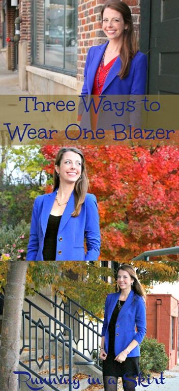 how to wear a blue blazer #fitnfashionable #fashiontips @juliewunder Royal Blue Blazer Outfits For Women, Royal Blue Blazer Outfit, Blue Blazer Outfits For Women, Blazer And Skirt Outfits, Blazer With Dress, Royal Blue Blazer, Blue Blazer Outfit, Styles For Winter, Dark Blue Blazer