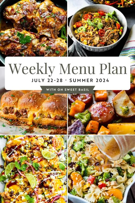 Dinner For A Week Menu Planning, Weekly Supper Meal Plan, Meal Plan Prep For The Week, Weekly Meal Plan Breakfast Lunch Dinner, Weekly Dinner Menu Ideas For Two, Weekly Meals For Two, Weekly Recipes Menu Planning, Meal Plan Ideas Weekly, Food Planning Weekly