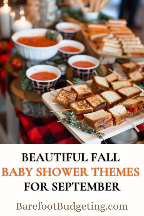 Celebrate the arrival of your little one with these beautiful fall baby shower themes for September! 🍂 These ideas capture the essence of early autumn with warm colors, seasonal decor, and charming details. Perfect for a cozy and memorable celebration, your guests will be enchanted by the festive atmosphere. Make your September baby shower a day to remember with these delightful themes! 🌾🎃 Baby Boy Shower Themes Fall, Fall Tea Party Baby Shower Ideas, Falling For You Baby Shower Theme, Late Summer Baby Shower Ideas, Simple Fall Baby Shower Ideas, Fall Twin Baby Shower Ideas, Fall Themed Baby Shower Ideas Food, I Smell A Child Baby Shower Theme, Baby Shower Fall Ideas