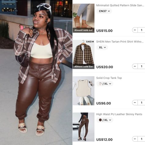 Shein Curvy Outfits, Shein Recreation Outfits, 16th Birthday Outfit, Streetwear Ideas, Fly Outfit, Shein Outfits, Pinterest Outfits, Swag Outfits For Girls, Pretty Girl Outfits