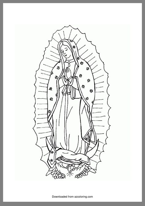 Virgin Mary Tattoo, Mary Tattoo, Mexican Art Tattoos, Virgin Mary Art, Tattoo Zeichnungen, Chicano Drawings, Chicano Art, Our Lady Of Guadalupe, Lady Of Guadalupe