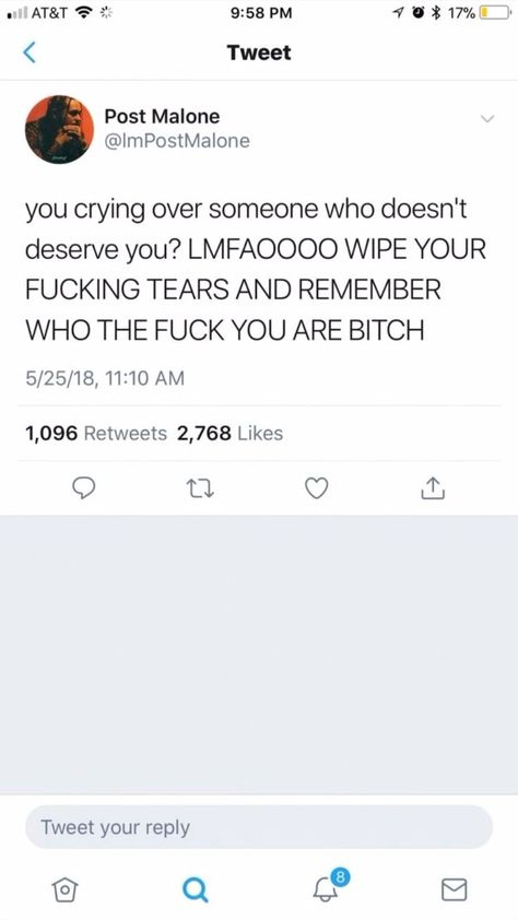 Post Breakup Motivation, Love Twitter Quotes, Post Malone Quotes, Quotes Arabic, Realest Quotes, Visual Statements, Baddie Quotes, Post Malone, Real Talk Quotes