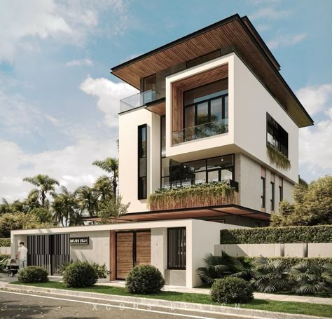 3 Storey Modern House Design Exterior, 3 Floor Bungalow Elevation, 40×60 House Elevation, 3 Storey Elevation Design, 4 Story Building Elevation, 3storey House Design, Banglow Design Modern Houses, 60x40 House Plans, 3 Storey House Design Modern