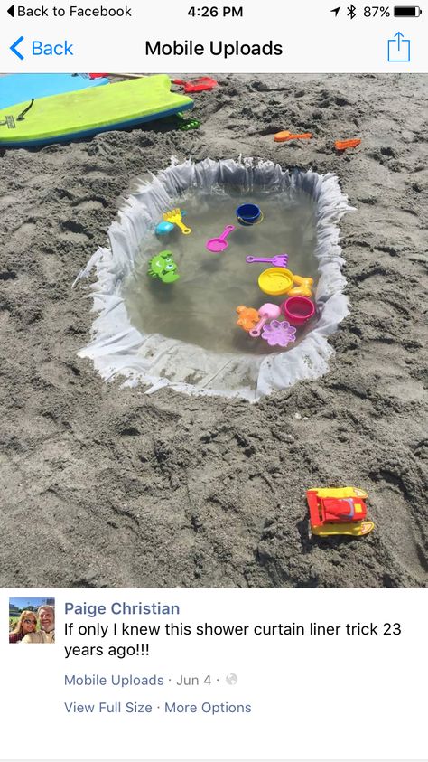 Beach With Kids Hacks, Beach Hacks For Toddlers, Pool Activities For Toddlers, Camping Lot Landscaping Ideas, Kid Beach Hacks, Beach Stuff Ideas, Beach Hacks With Kids, Toddler Beach Hacks, Toddler Beach Tips