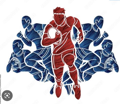 Rugby Drawing, Rugby Illustration, Rugby Party, Action Cartoon, Rugby Art, Rugby Coaching, Rugby Design, Sport Graphic, Spiderman Coloring